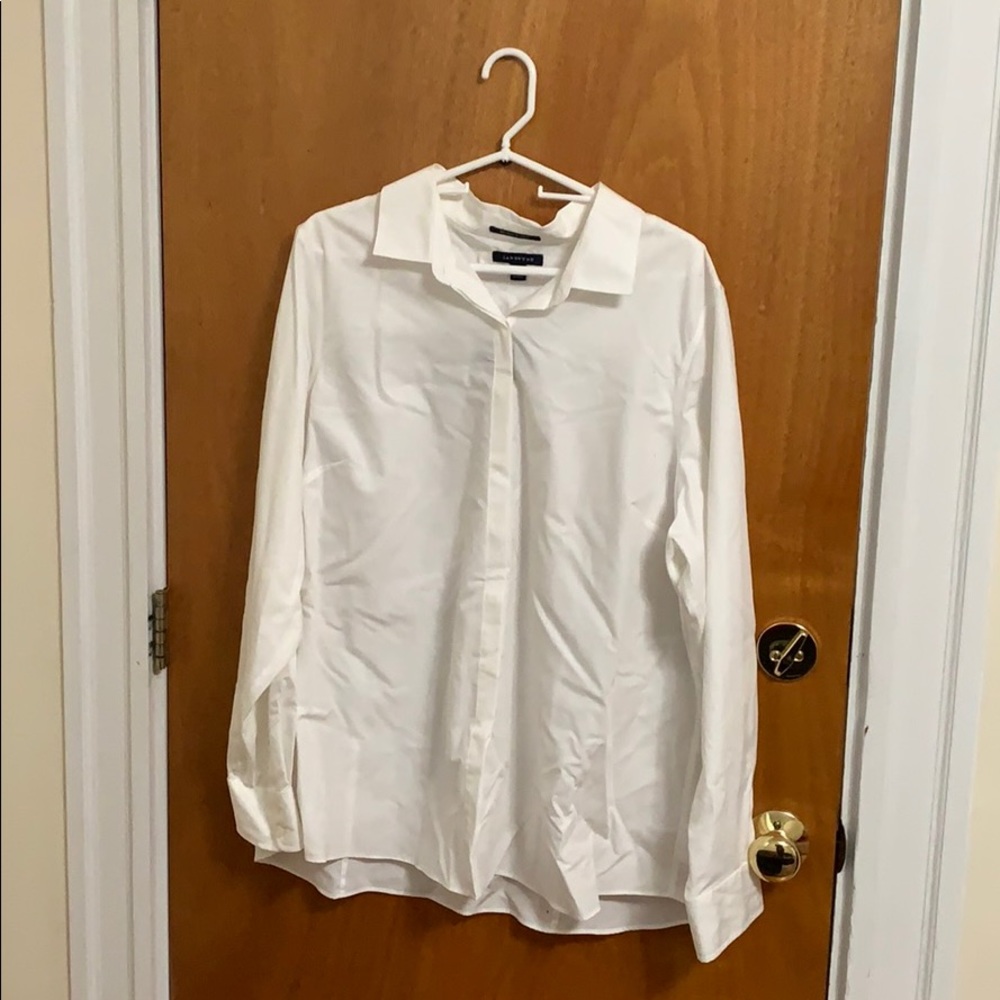 Land’s End White Dress Shirt